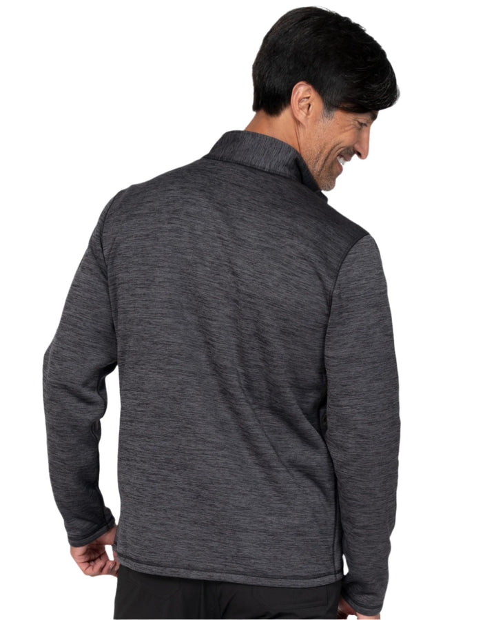 Zavate 2036 Brandon Bonded Fleece Jacket Heather Grey