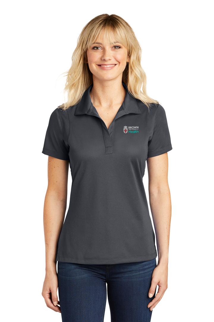 Sport-Tek LST650 Women's Micropique Polo Iron Grey