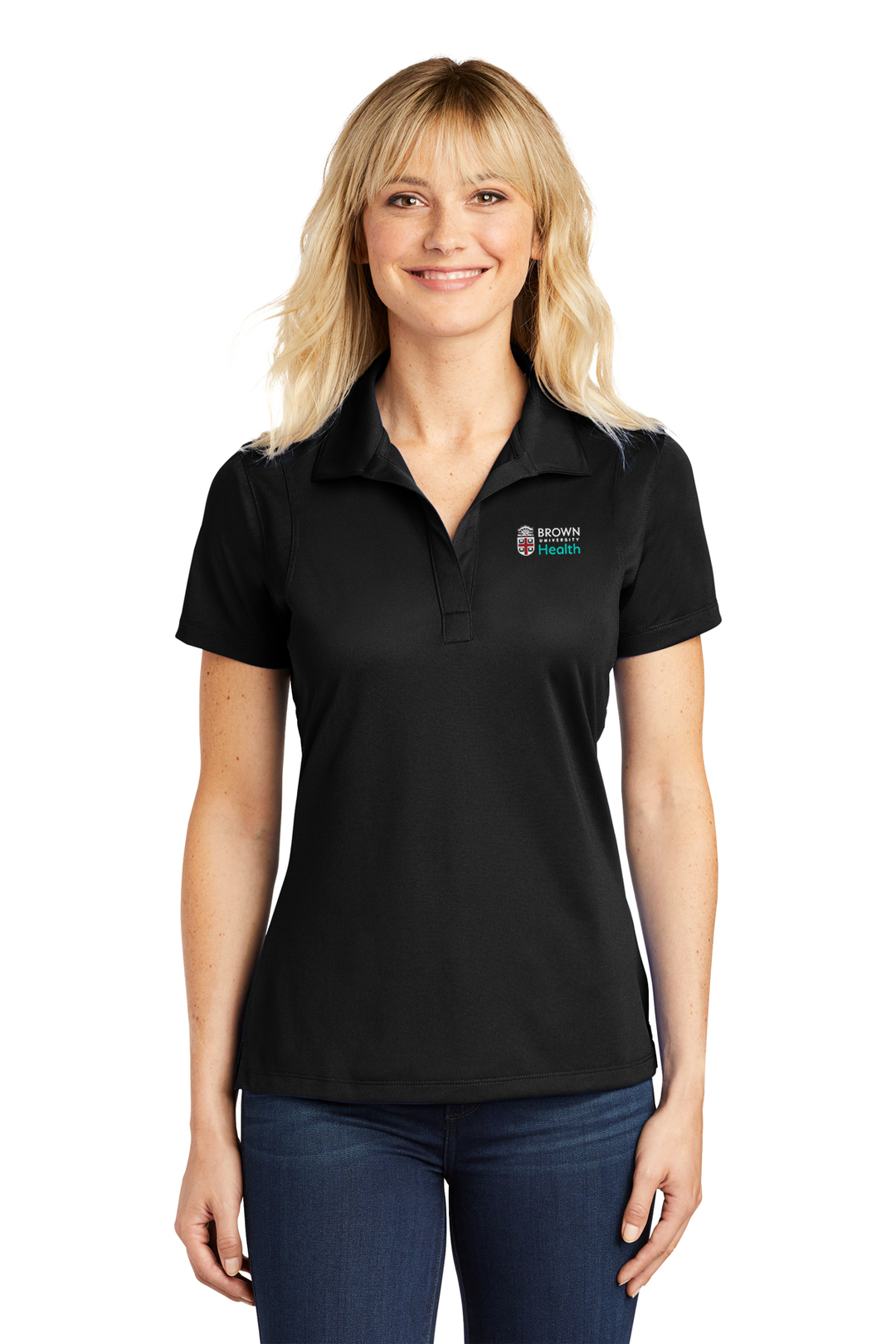 Sport-Tek LST650 Women's Micropique Polo Black