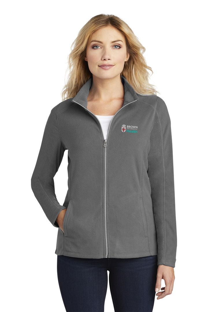 Port Authority L223 Ladies Microfleece Jacket Pearl Grey