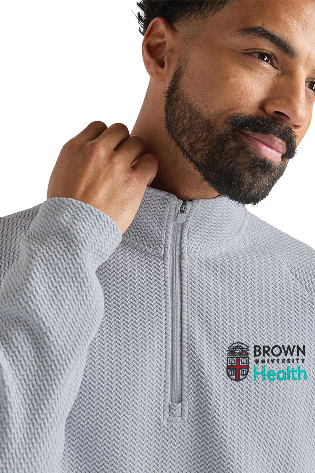 Men's TexturKnit™ Quarter Zip Pullover - 9758