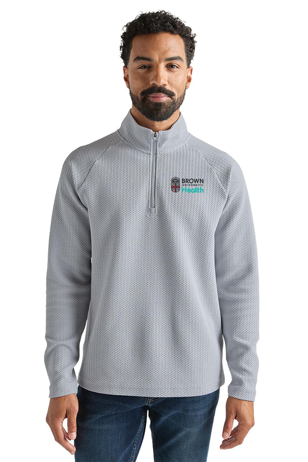 Men's TexturKnit™ Quarter Zip Pullover - 9758
