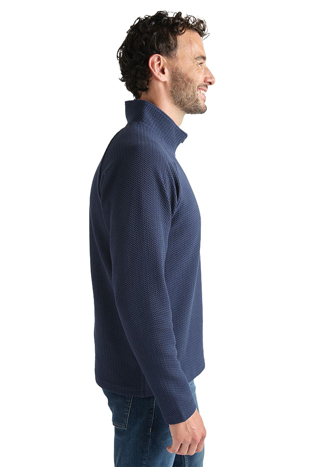 Men's TexturKnit™ Quarter Zip Pullover - 9758