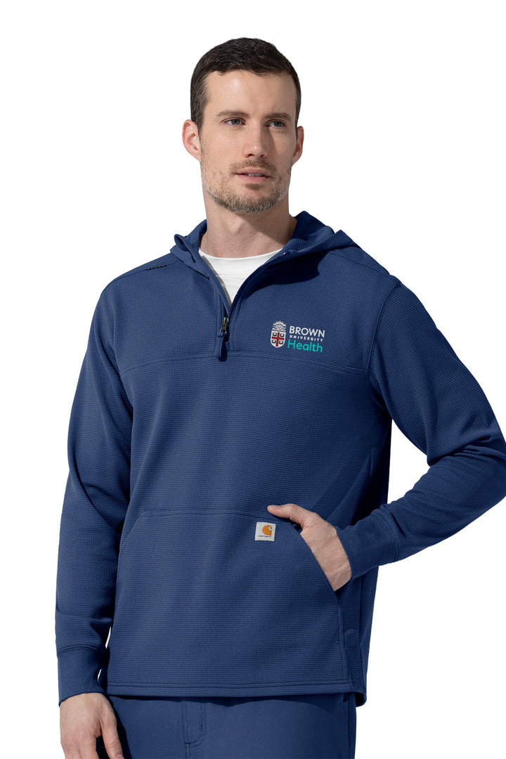 Men's Layers Zip Waffle Hoodie + Logo