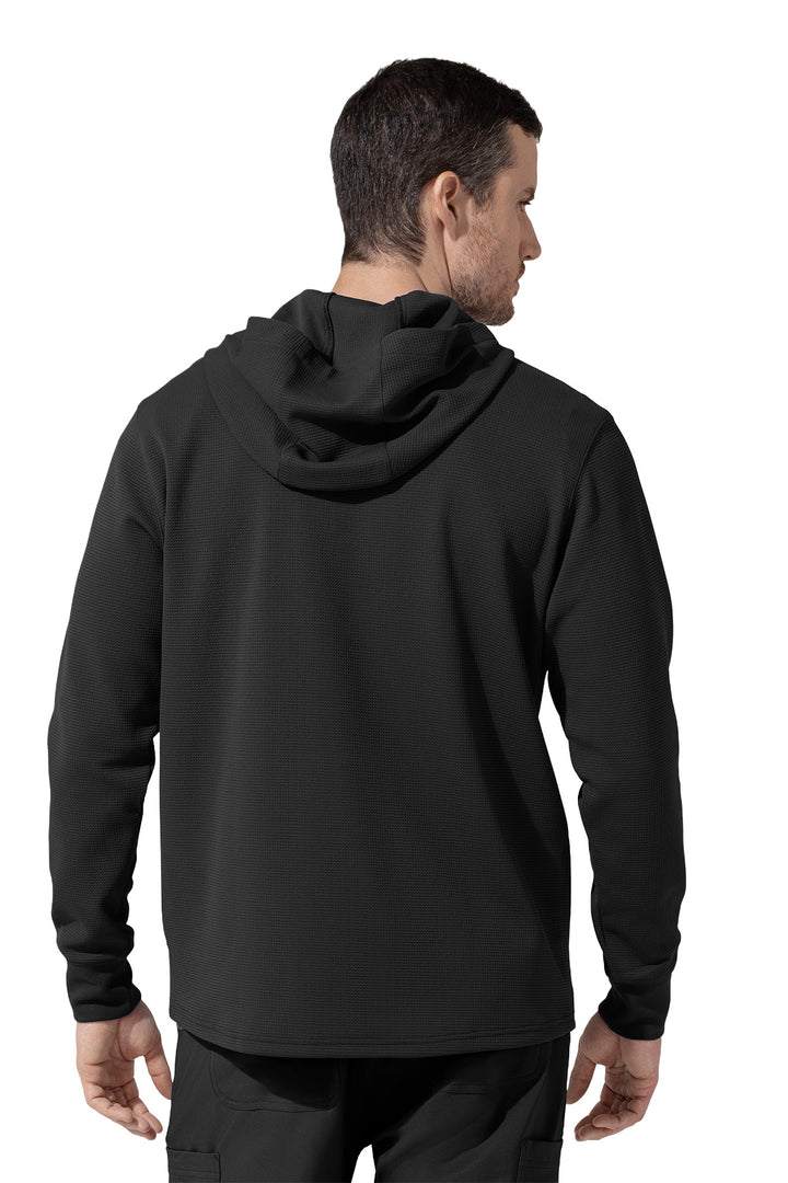 Men's Layers Zip Waffle Hoodie + Logo