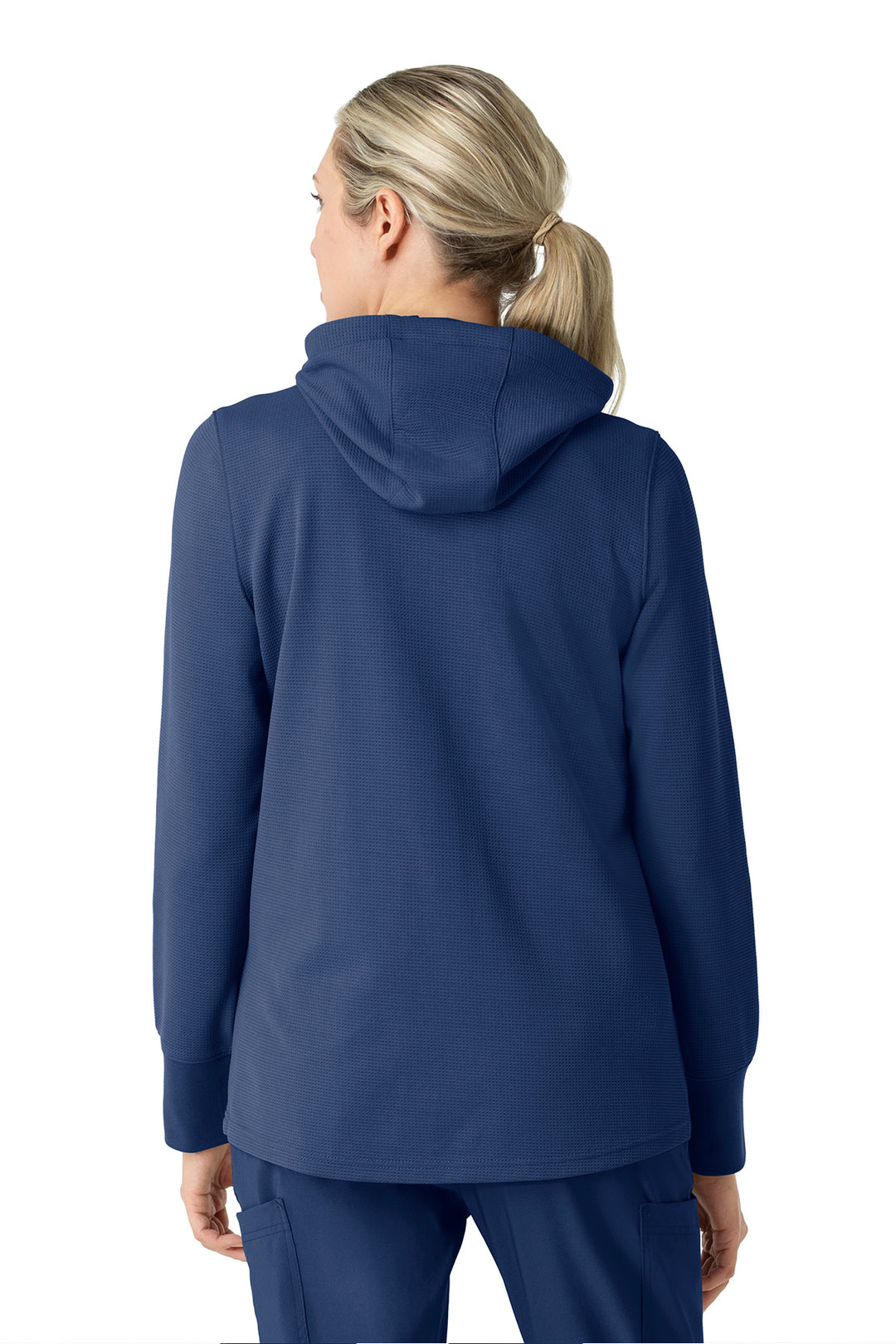 Women's Full Zip Waffle Hoodie - C82008