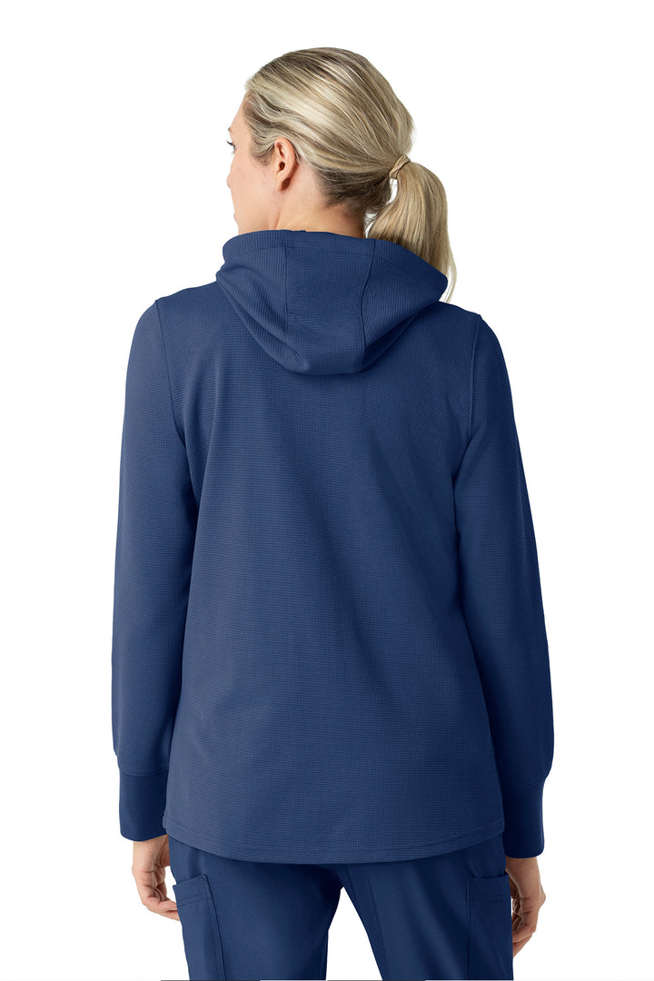 Women's Full Zip Waffle Hoodie - C82008