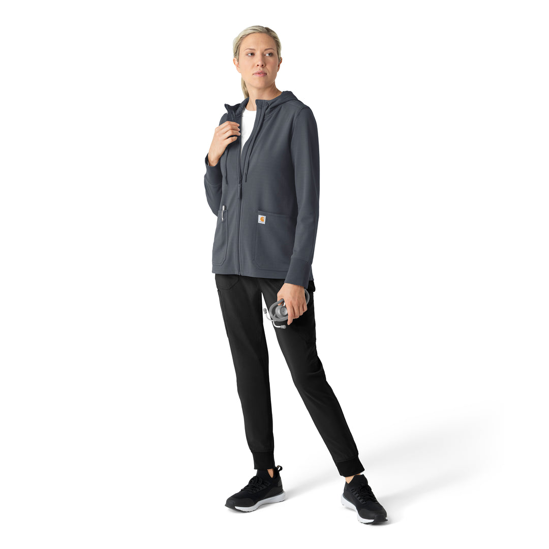 Carhartt® C82008 Rugged Flex Women's Full Zip Waffle Hoodie