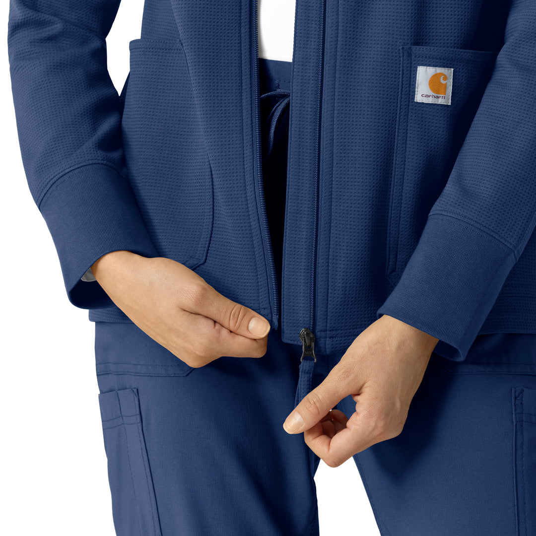 Carhartt® C82008 Rugged Flex Women's Full Zip Waffle Hoodie