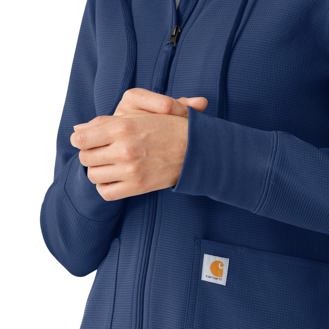 Carhartt® C82008 Rugged Flex Women's Full Zip Waffle Hoodie