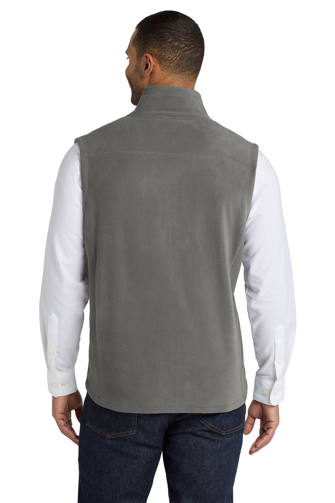 Men's Zippered Microfleece Vest - F226