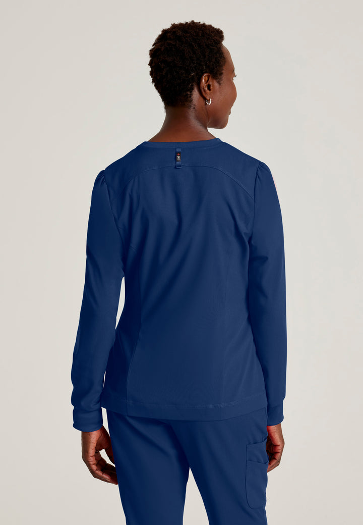Grey's Anatomy™ Spandex Stretch Women's Millie 3-Pocket Crewneck Jacket