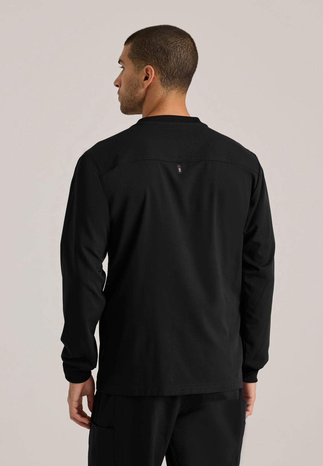 Grey's Anatomy™ Spandex Stretch Men's React 5-Pocket Crewneck Jacket