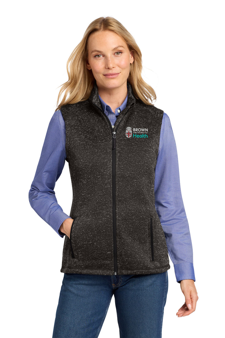 Women's Sweater Fleece Vest - L236