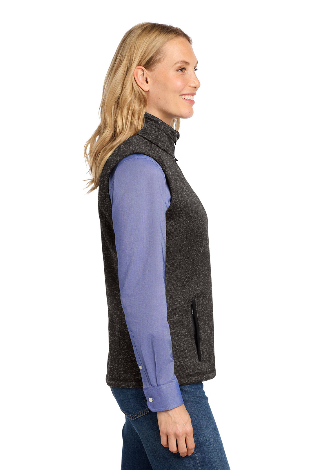 Women's Sweater Fleece Vest - L236