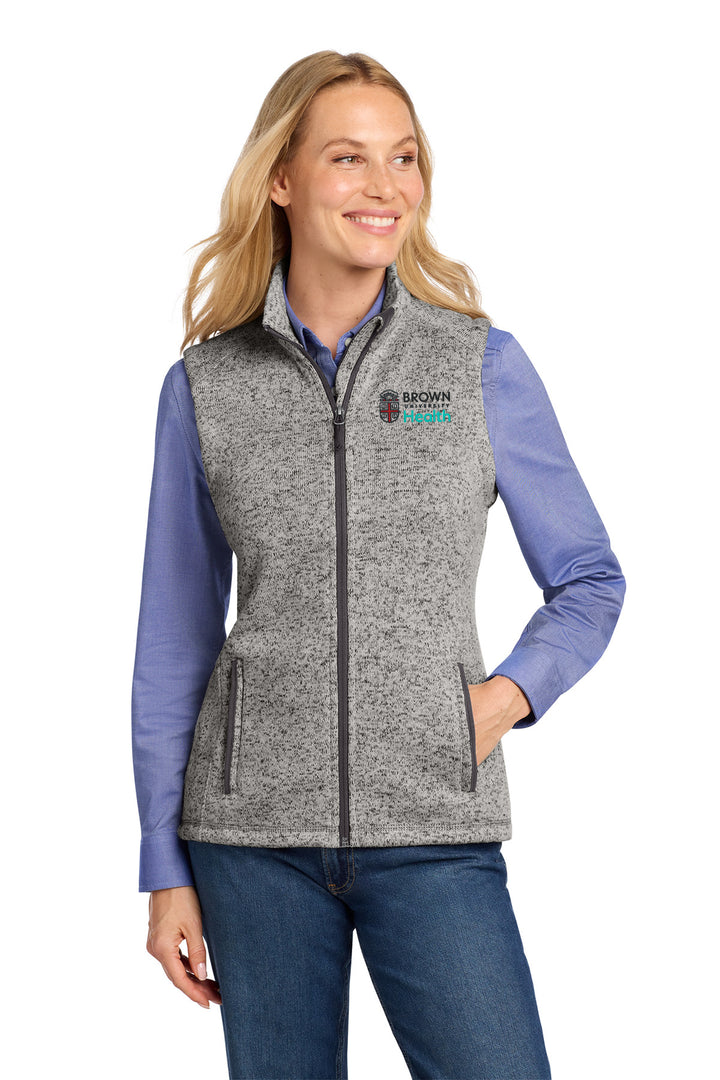 Women's Sweater Fleece Vest - L236