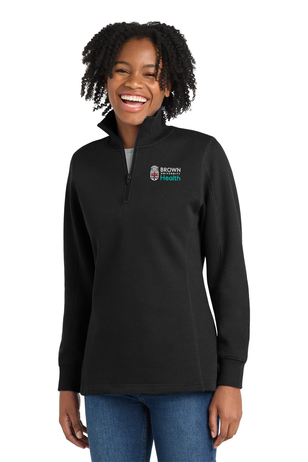 Women's Quarter Zip Sweatshirt - LST253
