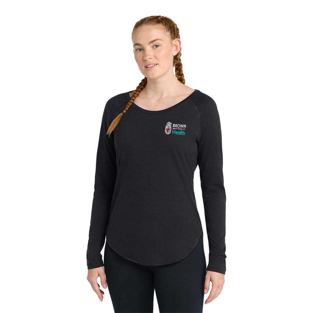 Sport-Tek® Women's Long Sleeve Tri-Blend Wicking Raglan Tee
