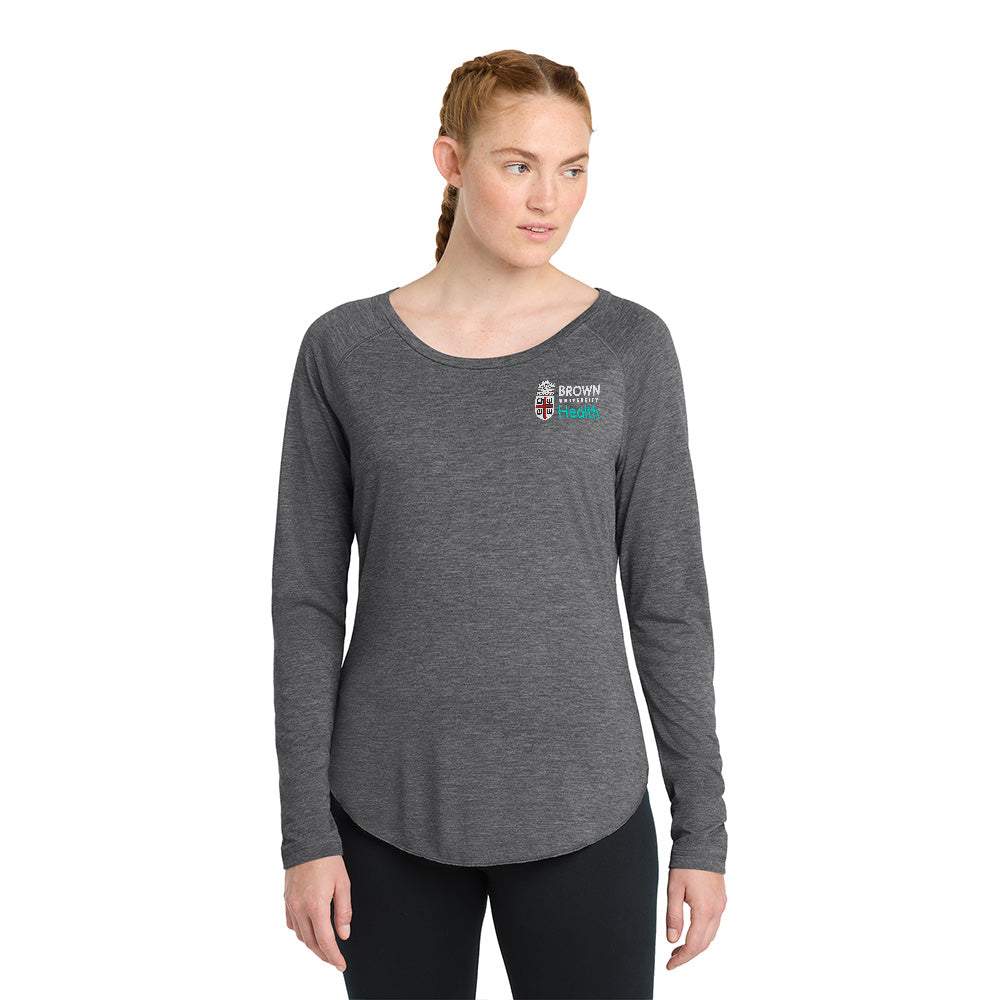 Sport-Tek® Women's Long Sleeve Tri-Blend Wicking Raglan Tee