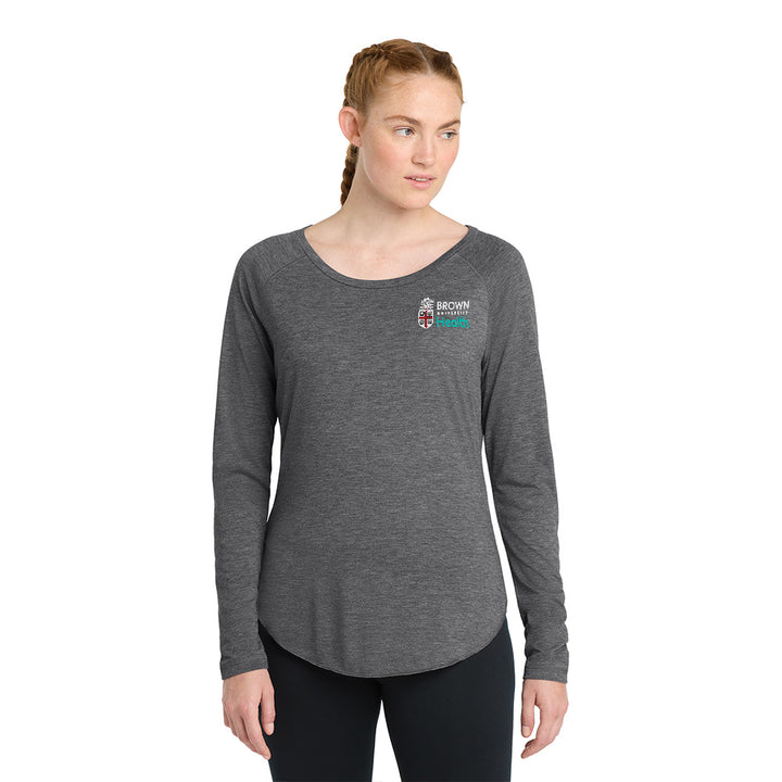 Sport-Tek® Women's Long Sleeve Tri-Blend Wicking Raglan Tee