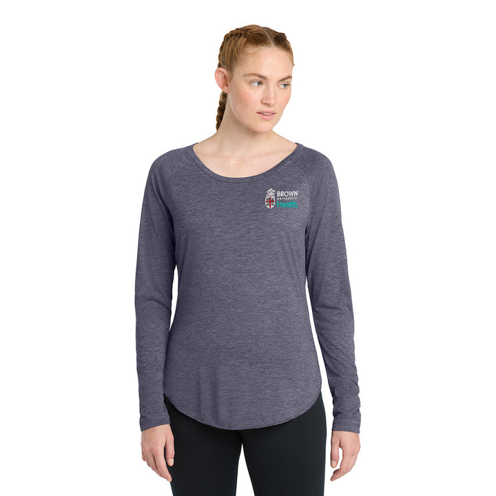Sport-Tek® Women's Long Sleeve Tri-Blend Wicking Raglan Tee