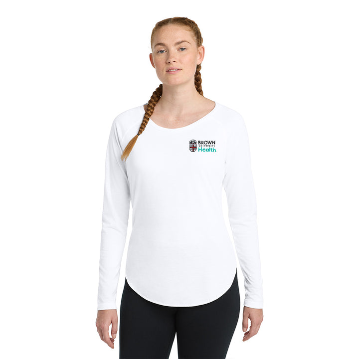 Sport-Tek® Women's Long Sleeve Tri-Blend Wicking Raglan Tee