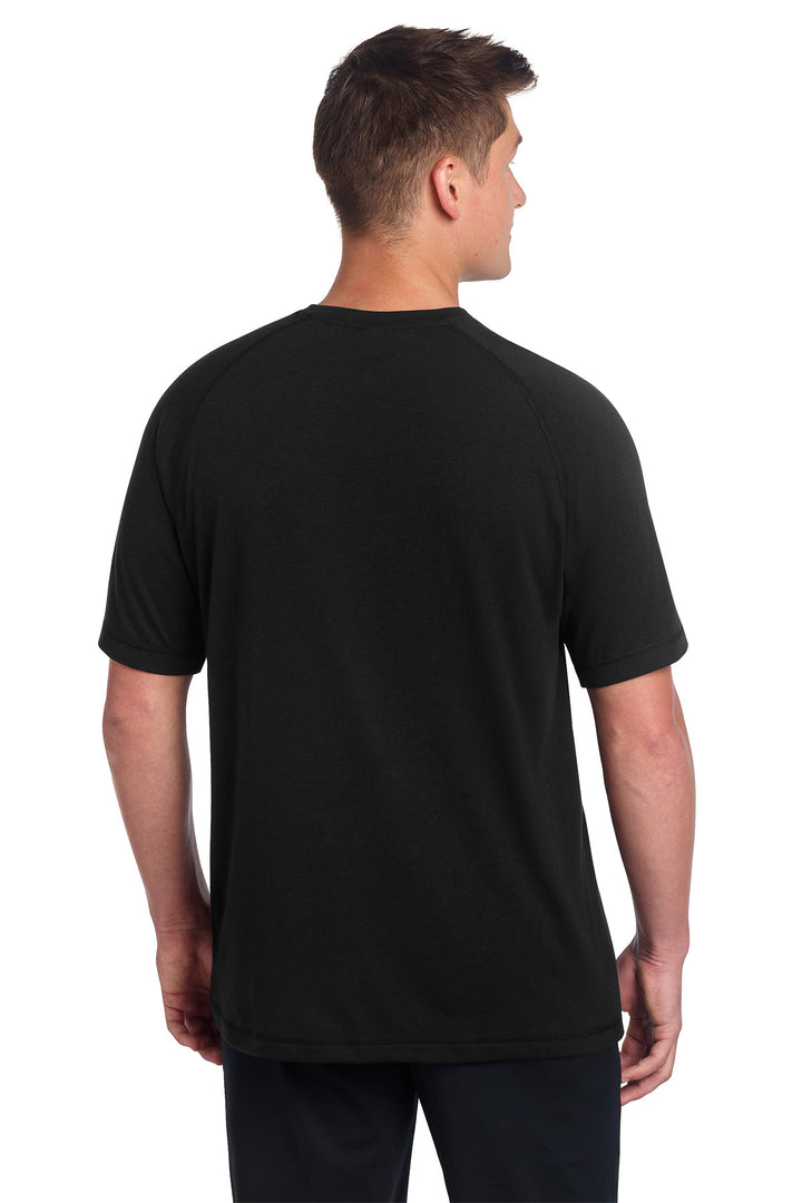 Men's Tri-Blend Wicking Raglan Tee - ST400