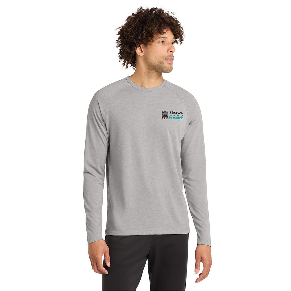 Sport-Tek® Men's Long Sleeve Tri-Blend Wicking Raglan Tee