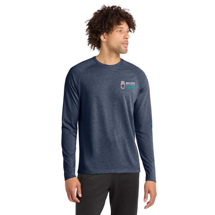 Sport-Tek® Men's Long Sleeve Tri-Blend Wicking Raglan Tee