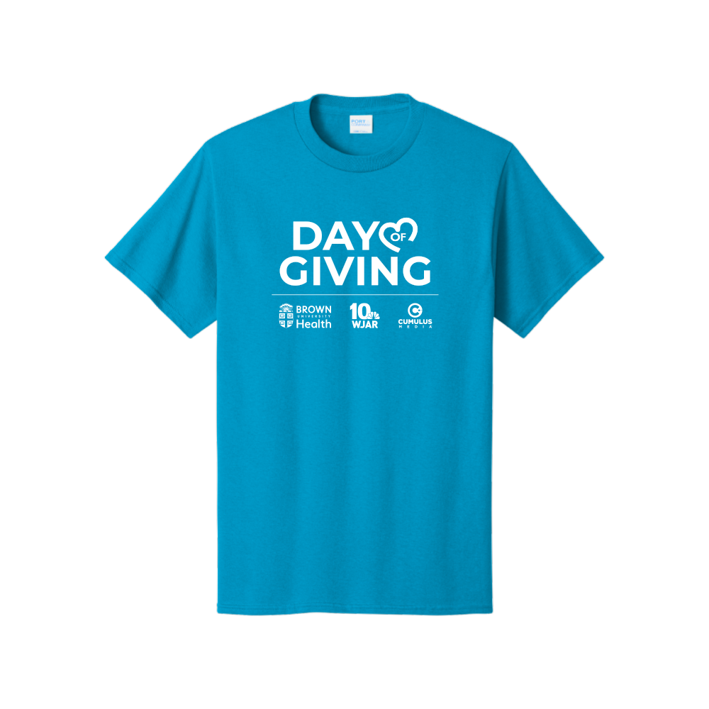 Day of Giving 2026 Neon Blue Short Sleeve Tee