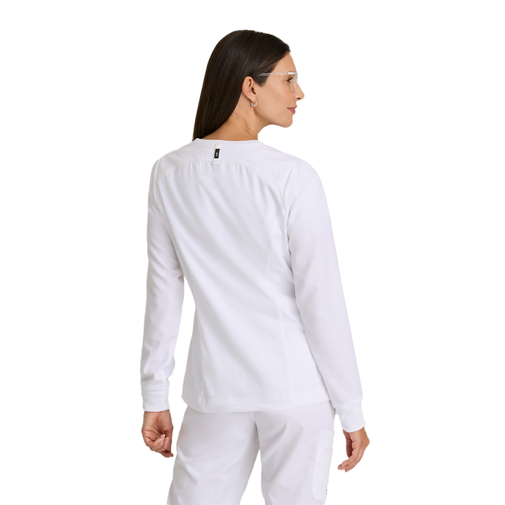 Grey's Anatomy™ Spandex Stretch Women's Millie 3-Pocket Crewneck Jacket