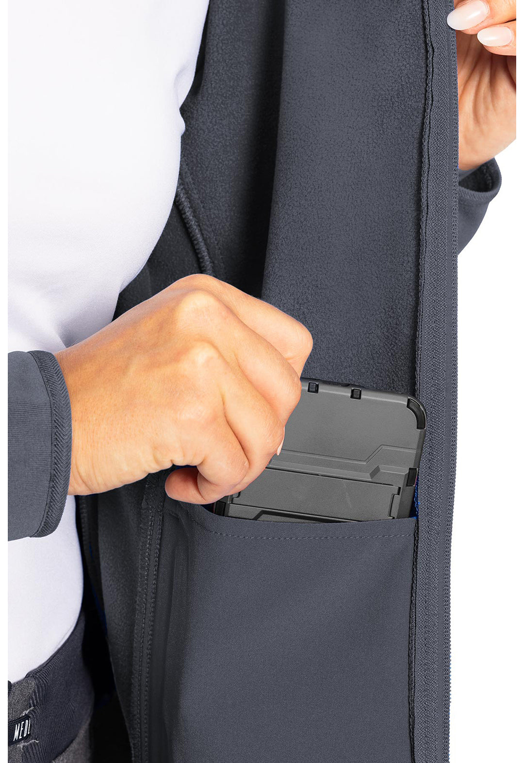 Med Couture MC8684 Women's Performance Fleece Pewter